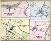 Fort Fairfield, Presque Isle, Mechanic Falls Village, Caribou, Maine State Atlas 1884